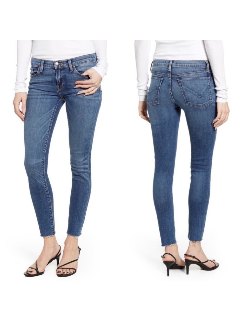 Hudson Jeans Dark Indigo Krista Super Skinny Ankle Jeans